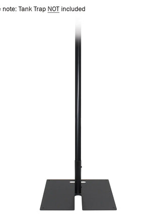  0.5m Aluminium Tube - 48.3 x 4mm Stage Black