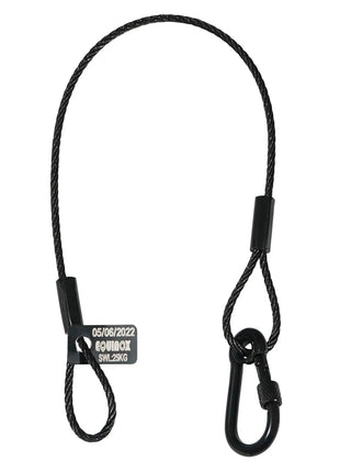 Equinox 35cm Black Stainless Steel Safety Wire 25kg