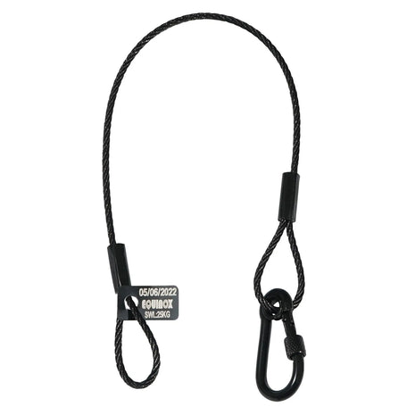 Equinox 35cm Black Stainless Steel Safety Wire 25kg