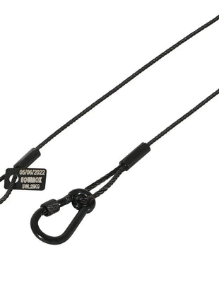 Equinox 75cm Black Stainless Steel Safety Wire 25kg