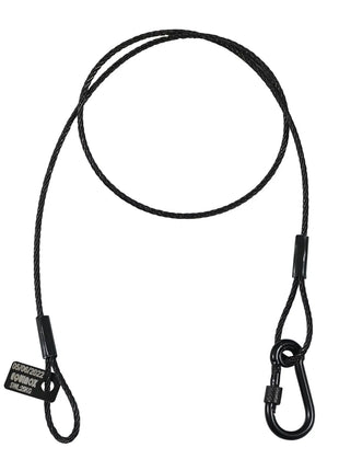 Equinox 75cm Black Stainless Steel Safety Wire 25kg