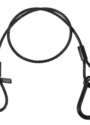 Equinox 75cm Black Stainless Steel Safety Wire 50kg