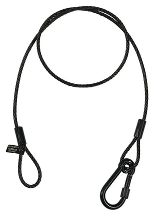 Equinox 100cm Black Stainless Steel Safety Wire 50kg