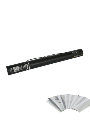 Equinox Electric Confetti Cannon 50cm White and Silver Metallic