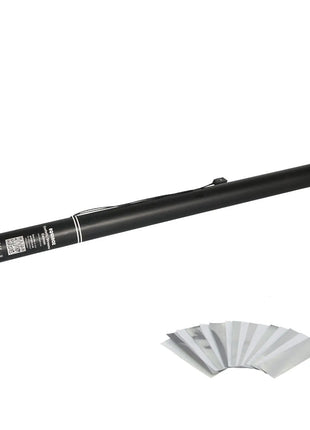 Equinox Electric Confetti Cannon 80cm White and Silver Metallic