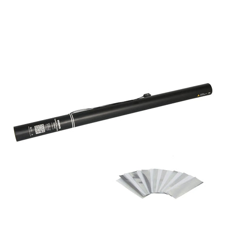 Equinox Electric Confetti Cannon 80cm White and Silver Metallic