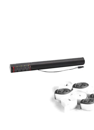 Equinox Electric Streamer Cannon 50cm White and Silver Metallic