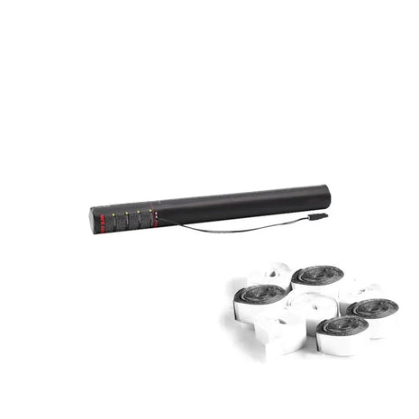 Equinox Electric Streamer Cannon 50cm White and Silver Metallic