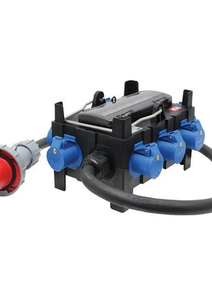 PCE ISCHL Distribution Box 63A 415V In 3 x 32A + 6 x 16A Out (9130023)