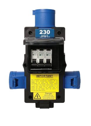 Elumen8 ST ANTON Distribution Box 32A 240V In 2x 16A 1x 13A Out