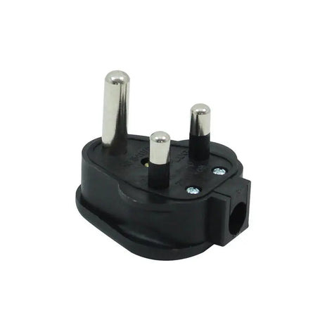 Masterplug 15A HD Round Pin Mains Plug Black (HDPT15B)