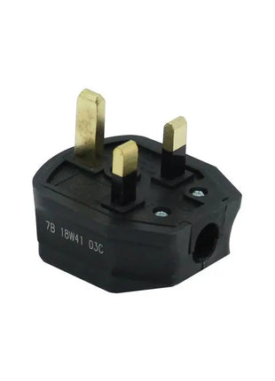 Masterplug 13A HD Mains Plug Black (7B)