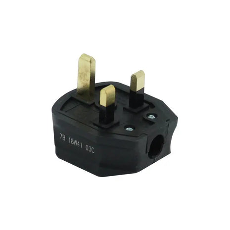 Masterplug 13A HD Mains Plug Black (7B)