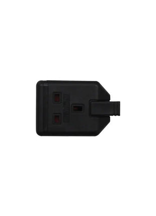 Masterplug 1 Gang 13A HD Mains Socket Black (ELS13B)
