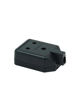 Masterplug 1 Gang 15A HD Round Pin Mains Socket Black (ELS15B)