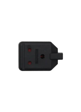Masterplug 1 Gang 15A HD Round Pin Mains Socket Black (ELS15B)