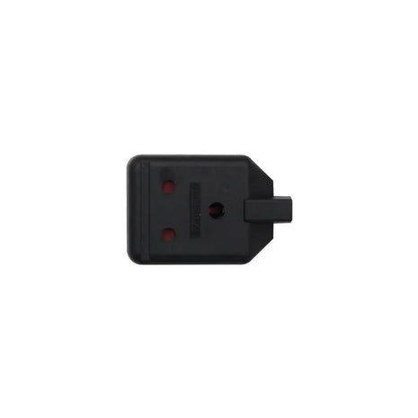 Masterplug 1 Gang 15A HD Round Pin Mains Socket Black (ELS15B)