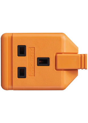 Masterplug 1 Gang 13A HD Mains Socket Orange (ELS13O)