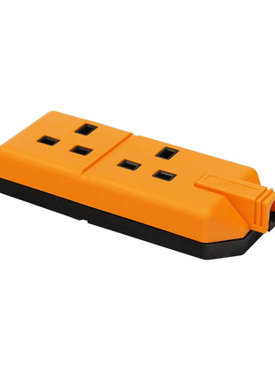 Masterplug 2 Gang 13A HD Mains Socket Orange (ELS132O)