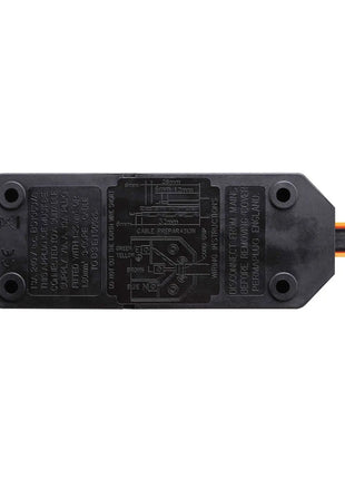 Masterplug 2 Gang 13A HD Mains Socket Orange (ELS132O)