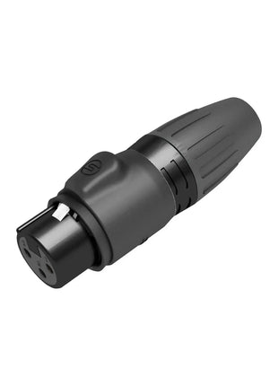 Seetronic 3-Pin Female XLR IP65 Black SCWF3-B