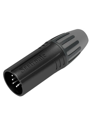 Seetronic 5-Pin Male XLR Black SCMM5-B