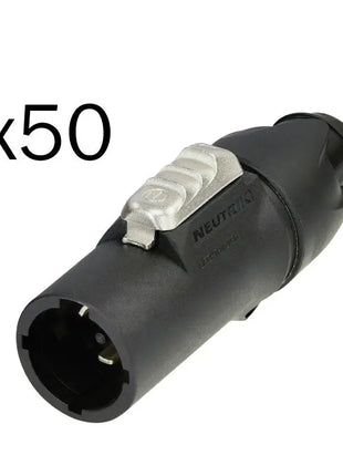 Neutrik powerCON TRUE1 Connector NAC3MX-W-TOP-D (Pack of 50)