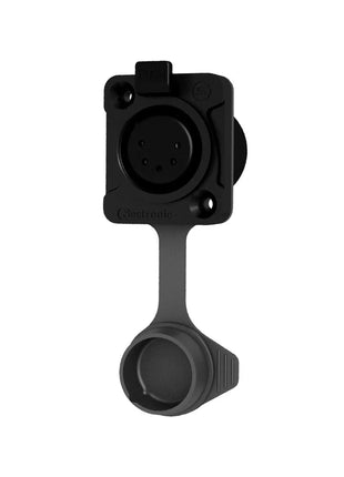 Seetronic XLR IP65 5-Pin Chassis Socket Black (K5F2C-W-B-01)
