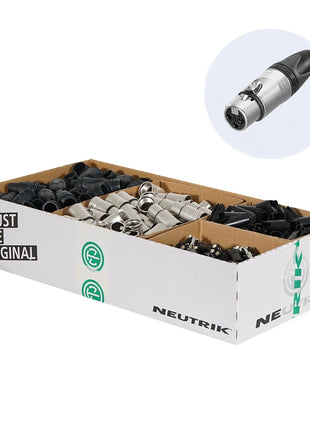 Neutrik XLR 3-Pin Female Socket Pack of 100 (NC3FXX-D)