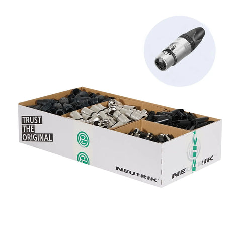 Neutrik XLR 3-Pin Female Socket Pack of 100 (NC3FXX-D)