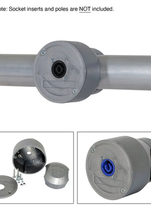 Robolights Grey Smart Socket Set for Single D Type (SSS/1XLR/G)