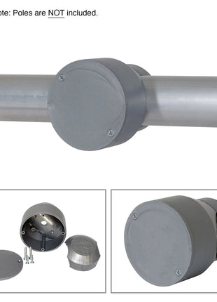 Robolights Grey Smart Socket Set with Blank Lid (SSS/B/G)