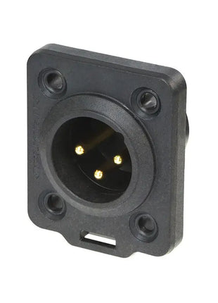 Neutrik XLR 3-pin Male Chassis Socket NC3MDX-TOP