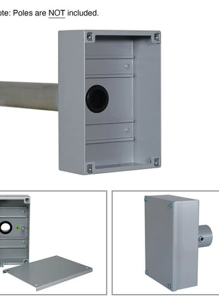 Robolights IWB End Terminal Box with DIN Rail Grey (EB/DR/G)