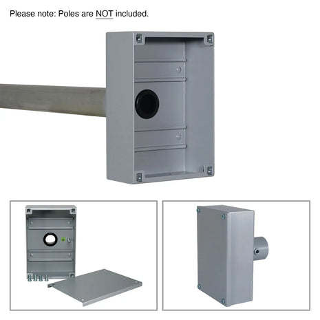 Robolights IWB End Terminal Box with DIN Rail Grey (EB/DR/G)