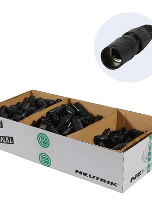 Neutrik etherCON Cable Connector RJ45 Carrier Pack of 100 NE8MX-B-1-D