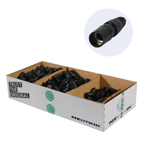Neutrik etherCON Cable Connector RJ45 Carrier Pack of 100 NE8MX-B-1-D