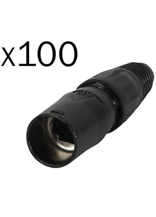 Neutrik etherCON Cable Connector RJ45 Carrier Pack of 100 NE8MX-B-1-D