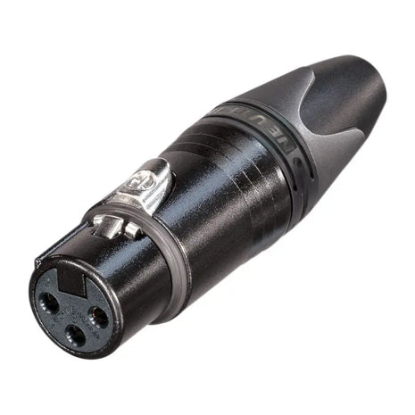 Neutrik XLR 3-Pin Female Socket Black NC3FXX-B