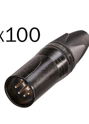 Neutrik XLR 5-Pin Male Plug Black NC5MXX-BAG-D (Pack of 100)
