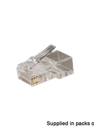  RJ45 Crimp plugs CAT5E/CAT6 Unshielded 15 Micron Pack of 100