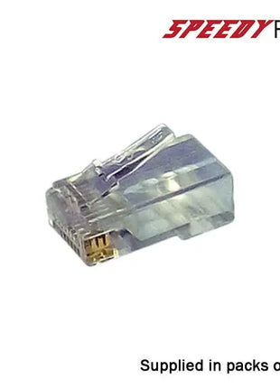  CAT6 Speedy RJ45 Push Through Crimp Plugs Pack of 100