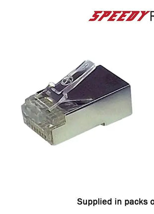  CAT6 Speedy RJ45 Shielded Push Through Crimp Plugs Pack of 100