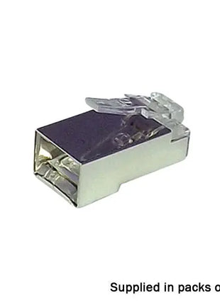  CAT6 Speedy RJ45 Shielded Push Through Crimp Plugs Pack of 100