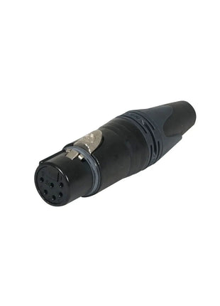 Neutrik XLR 6-Pin Female Socket Black NC6FXX-BAG