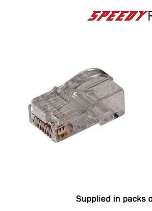  CAT5 Speedy RJ45 Unshielded Push Through Crimp Plugs Pack of 50