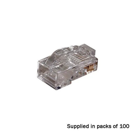  CAT5 Speedy RJ45 Unshielded Push Through Crimp Plugs Pack of 50