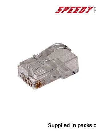  CAT6/6A Speedy RJ45 Unshielded Push Through Crimp Plugs Pack of 50