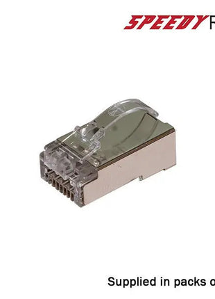  CAT6/6A Speedy RJ45 Shielded Push Through Crimp Plugs Pack of 50