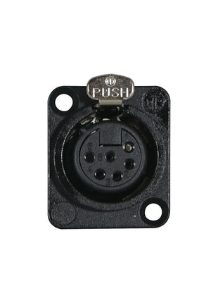 Neutrik XLR 6-Pin Female Chassis Socket NC6FD-L-BAG-1